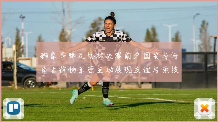 狮象争锋足协杯决赛前夕国安与河南吉祥物亲密互动展现友谊与竞技精神